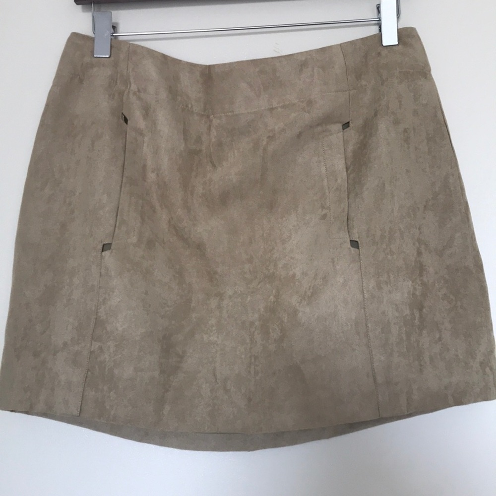 Faux Suede mini skirt